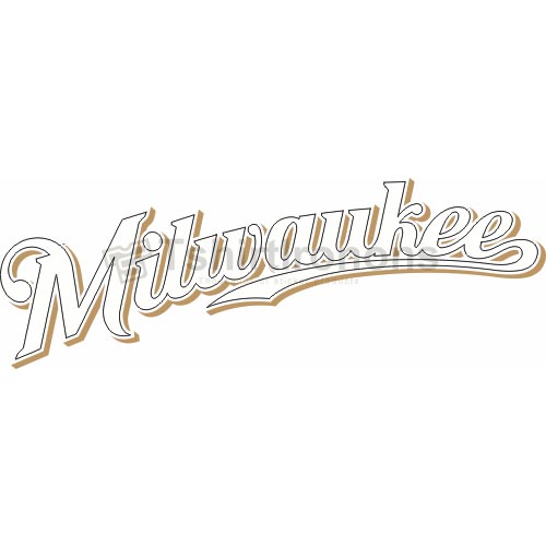 Milwaukee Brewers T-shirts Iron On Transfers N1709 - Click Image to Close